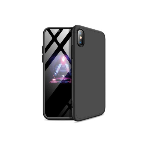 Apple Iphone X Xs Kılıf 360 Derece Tam Koruma Siyah Kılıf