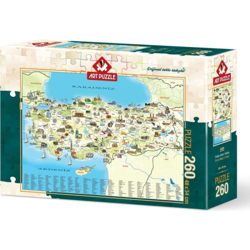 Art Puzzle 260 Parça Türkiye Kültür Haritası 4288
