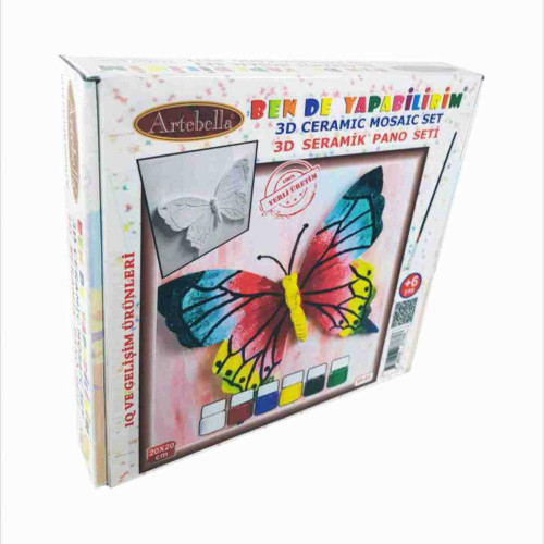 Artebella Seramik Boyama Seti 20x20 Cm 3d-02