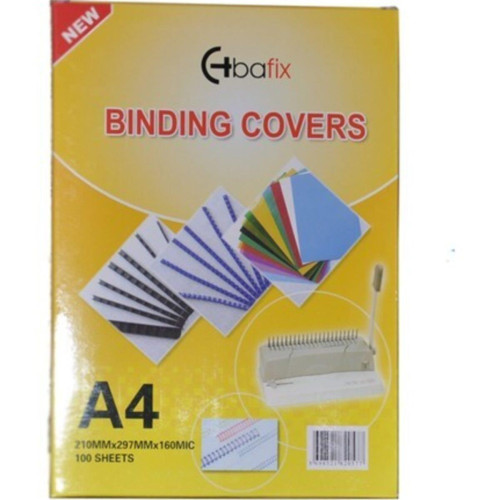 Bafix Cilt Kapağı Plastik Opak A4 160 MIC Beyaz