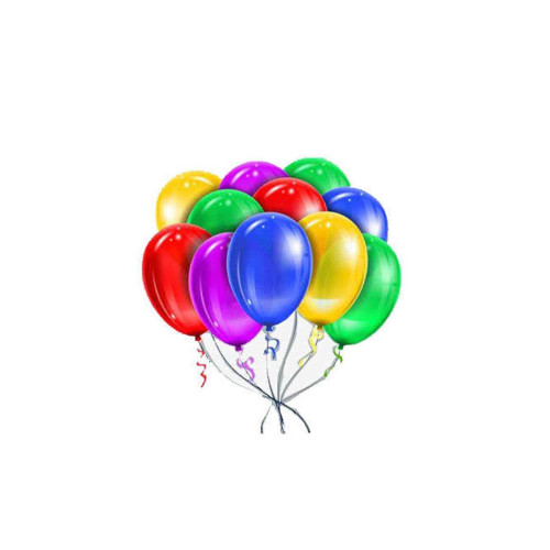 Balonevi Balon Baskısız Metalik Karışık Renk 100 Lü (1 Paket 100 Adet)