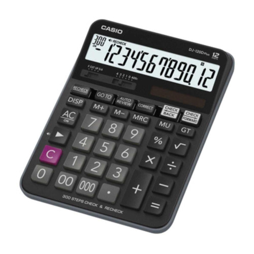 Casio Hesap Makinası Masa Üstü 12 Hane Check Control DJ-120D Plus