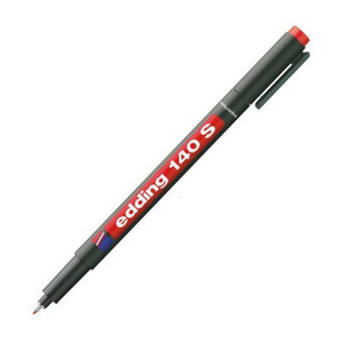 Edding Asetat Kalemi Permanent S Seri 0.3 MM Kırmızı 140 S