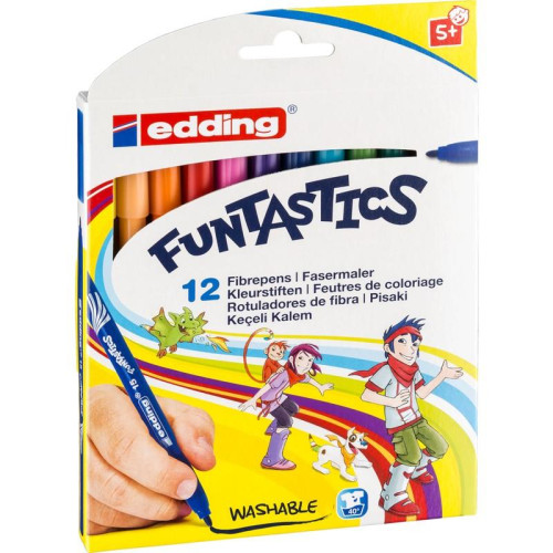 Edding Keçeli Kalem İnce Funtastıcs 12 Li Set ED15K1299