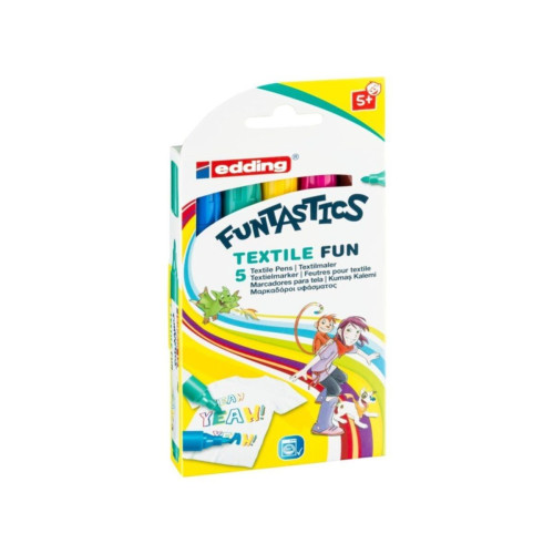 Edding Kumaş Boyama Kalemi Funtastıcs 5 Li Set ED17K599