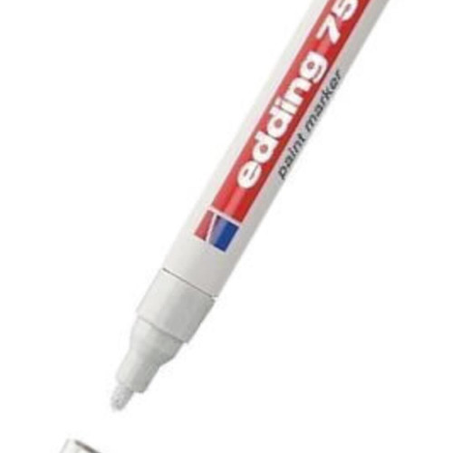 Edding Markör Boya 2-4 MM Yuvarlak Uçlu Beyaz 750