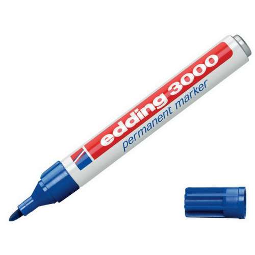 Edding Markör Permanent 1.5-3 MM Mavi Yuvarlak Uçlu 3000