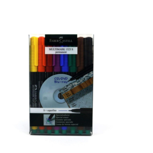 Faber-Castell Asetat Kalemi Permanent S Seri 8 Lİ Karışık Renk 15 23 09