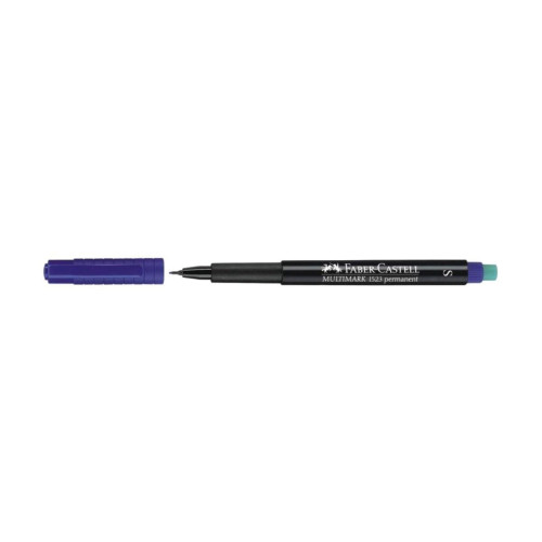Faber Castell Faber-Castell Multimark Asetat Kalemi Permanent S Seri Mavi 1523 51 (10 Lu Kutu)