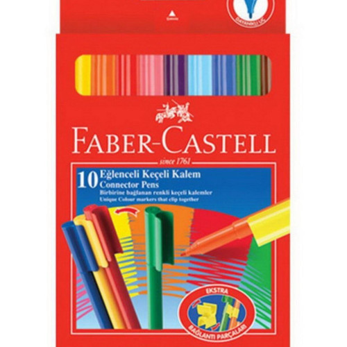 Faber-Castell Keçeli Boya Kalemi Eğlenceli 10 Renk 5068 111500