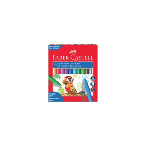 Faber-Castell Keçeli Boya Kalemi Super Comfort 12 Lİ 5068 155130