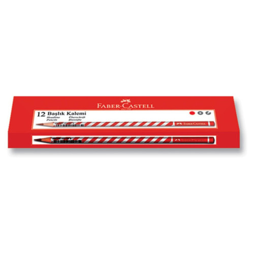 Faber-castell Başlık Kalemi Yıldız Desenli Kırmızı 1131450001 12 Li (1 Paket 12 Adet)