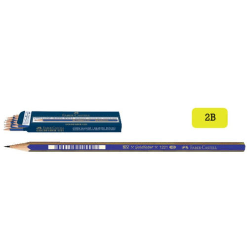 Faber-Castell 2B Dereceli Kurşun Kalem Dereceli 2B (1221) (12 Li Kutu)