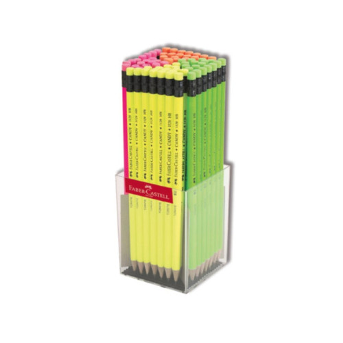 Faber Castell 2b Candy Silgili Kurşun Kalem 72 Li (1 Paket 72 Adet)