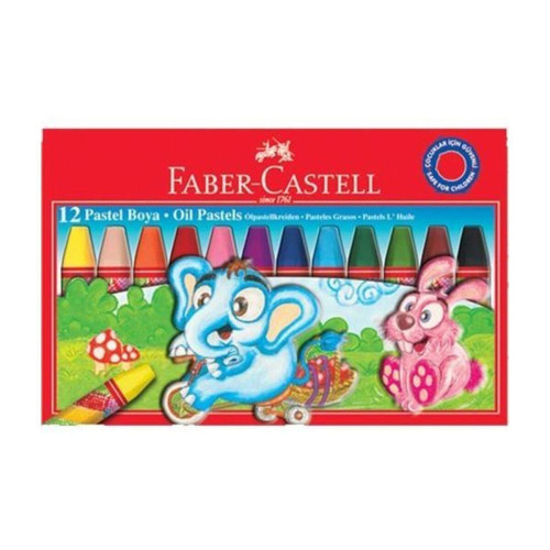 Faber-Castell Pastel Boya Red Line Karton Kutu Köşeli 12 Renk 5282 125312