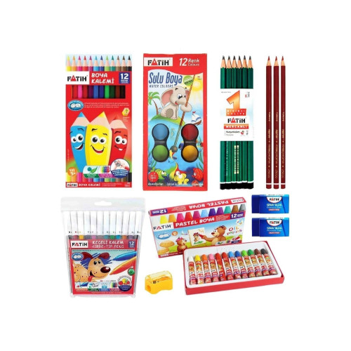 Fatih Okul Kırtasiye Seti 66 Parça