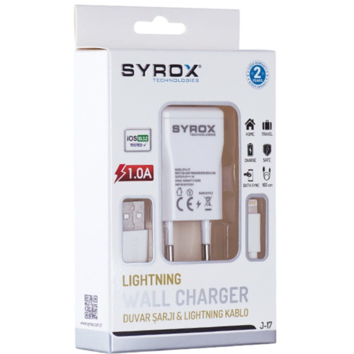 Syrox Iphone Uyumlu 5s Şarj Aleti
