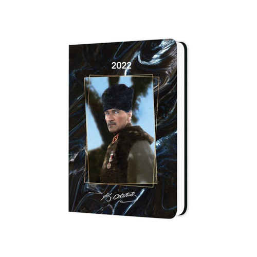Keskin Color Günlük Ciltli Ajanda Atatürk Gazi Paşa 14x20 Cm 2022 Yılı