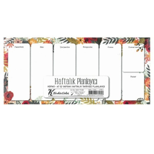 Keskin Color Haftalık Planner Blok Spring Garden 12x26 830170-99