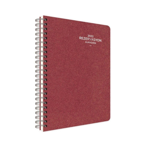 Keskin Color Haftalık Rezervasyon Ajandası Kırmızı 20x28 Cm (2022 Yılı)