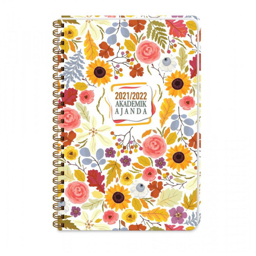 Keskin Color Spiralli Akademik Ajanda Sunflower 17x24 Cm