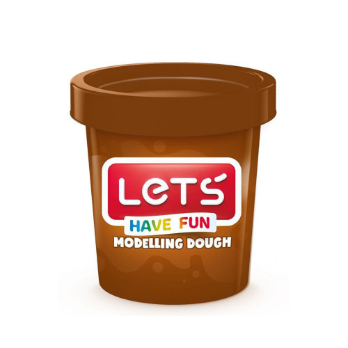 Lets Oyun Hamuru Tek Renk 150 GR Kahverengi L8340-6
