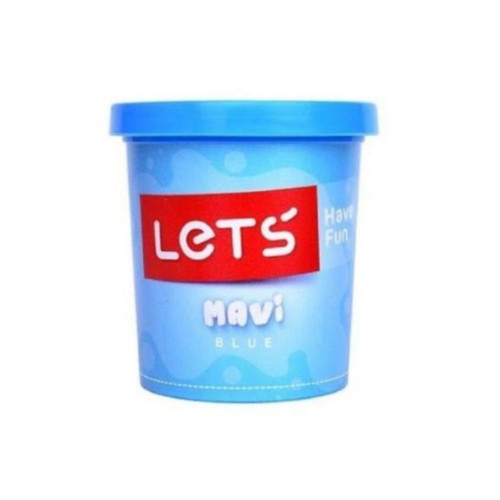 Lets Oyun Hamuru Tek Renk 150 GR Mavi L8340-3
