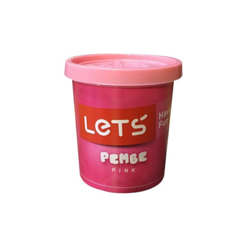 Lets Oyun Hamuru Tek Renk 150 GR Pembe L8340-7