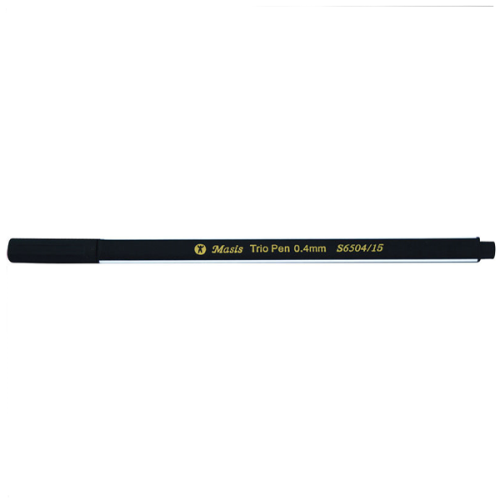 Masis Keçe Uç Kalem Siyah 10 Lu S6504-15 (1 Paket 10 Adet)