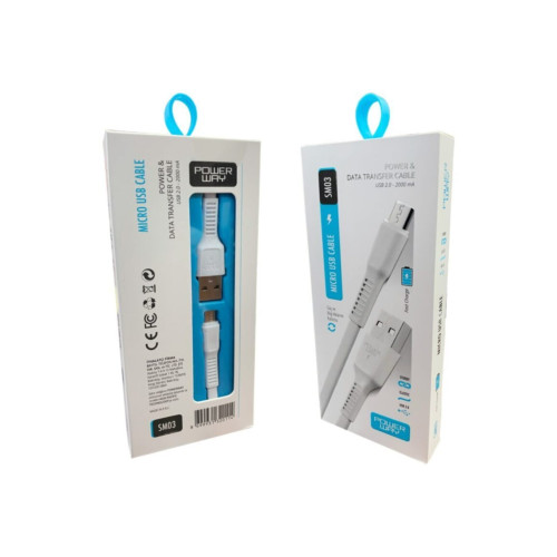 Powerway Micro 2.0 Amper Usb Şarj Ve Data Kablosu Sm03