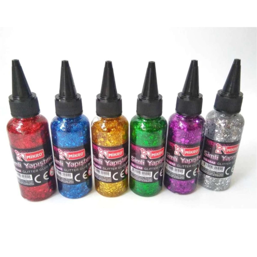Mikro Simli Sıvı Yapıştırıcı Renkli 50 ML GG-1243