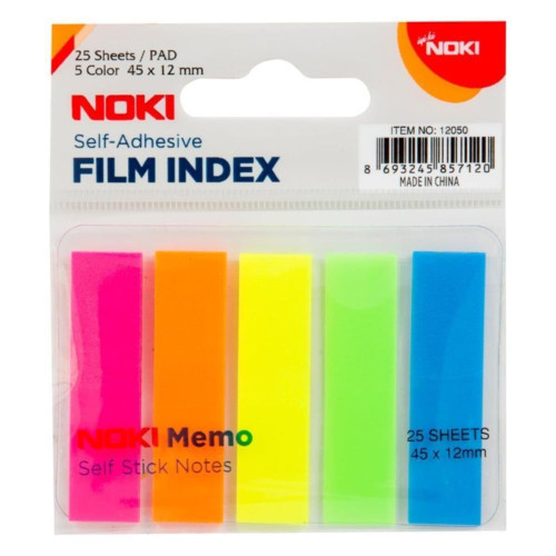 Noki Memo 12050 Yapışkanlı Film İndex Yapuışkanlı Ayraç 45 X 12 Mm