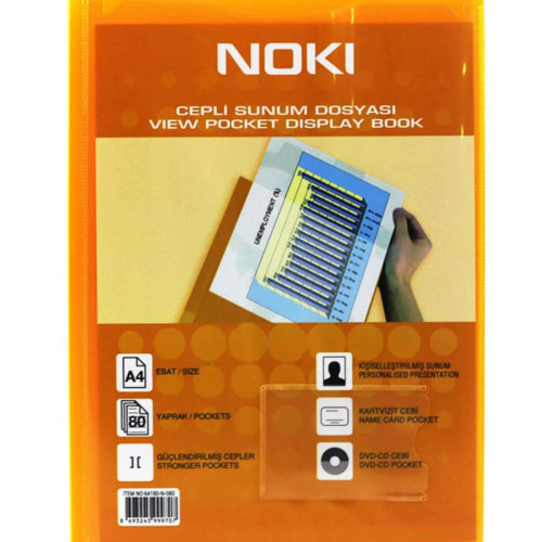 Noki Katalog (Sunum) Dosya 80 LI Cepli Karışık Renk 64180-N