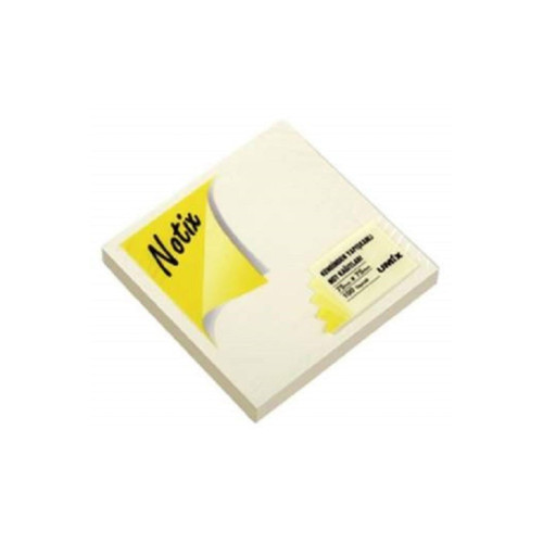 Notix Pastel Sarı 100 Yaprak 75x75 Yapışkanlı Not Kağıdı
