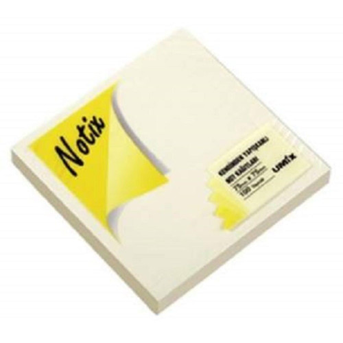 Notix Pastel Sarı 100 Yaprak 75x75 Yapışkanlı Not Kağıdı