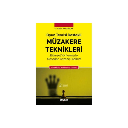 Seçkin Yayınları Müzakere Teknikleri (2.baskı) Hakan Karabacak 2 2020/10