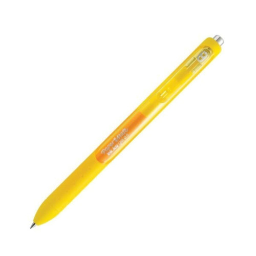 Paper Mate Inkjoy Gel Üstten Basmalı Jel Tükenmez Kalem Sarı (12 Li Paket)