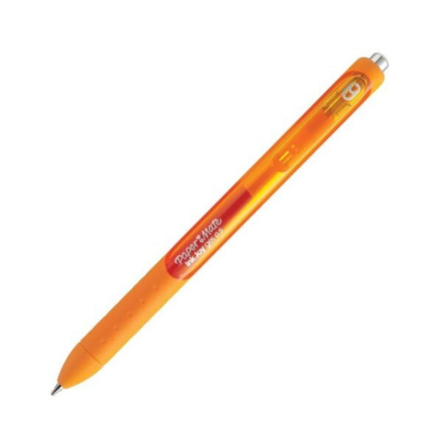 Paper Mate Inkjoy Gel Üstten Basmalı Jel Tükenmez Kalem Turuncu (12 Li Paket)