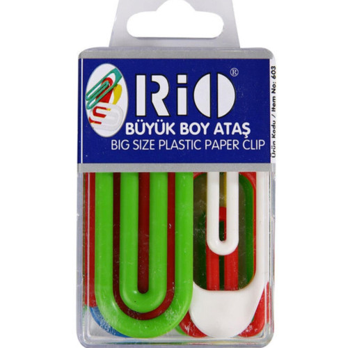 Rio 603 Büyük Boy Plastik Ataş Kristal Kutu 24 Paket