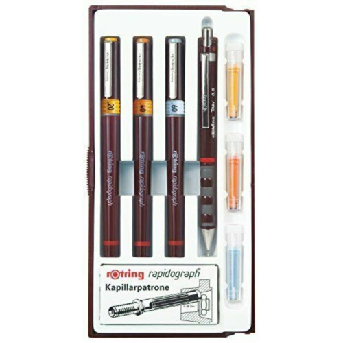 Rotring Rapido Kalemi Junior Set 3+1 0.2-0.4-0.6 MM S0699340
