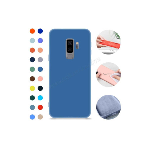 Samsung Galaxy J8 Kılıf Klasik Mat Renkli Yumuşak Premier Silikon Kılıf Galaxy J8 Premier Mavi