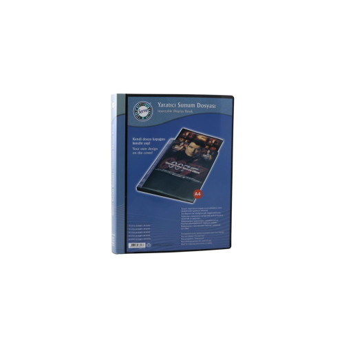 Serve Katalog (Sunum) Dosya Önü-Sırtı Cepli 40 LI Siyah SV6740