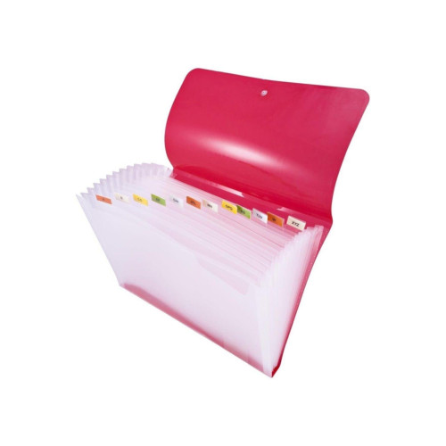 Smato Çıtçıtlı Dosya 12 Seperatörlü Şeffaf Gri W 3704
