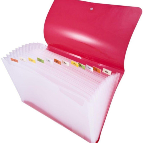 Smato Çıtçıtlı Dosya 12 Seperatörlü Şeffaf Gri W 3704