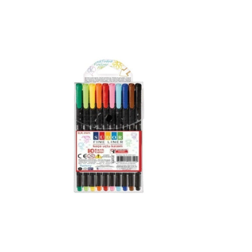 Südor Fineliner Keçe Uçlu Kalem 10 Renk