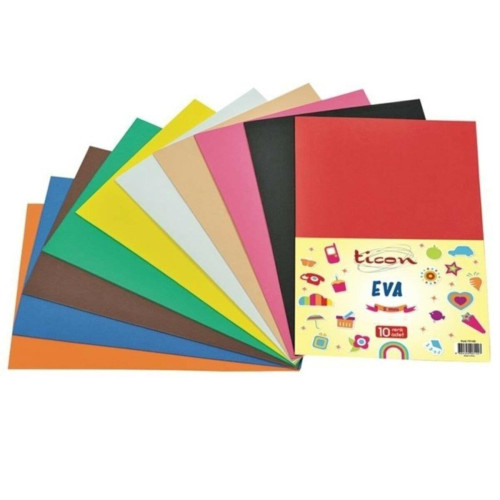 Ticon Eva Yapışkanlı (2 Mm) 50X70 Cm 10 Adet 10 Renk