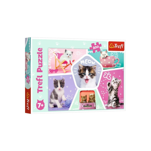 Trefl Çoçuk Puzzle Feline Pranks 200 Parça Puzzle