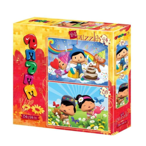 Trefl Puzzle 2 İn 1 Pepee 24+35 Parça