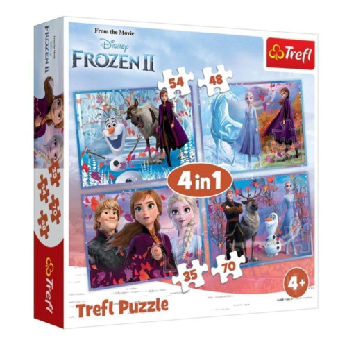 Trefl Puzzle Frozen 2 Journey Into The Unknown 4 In 1 Puzzle (35+48+54+70 Parça)