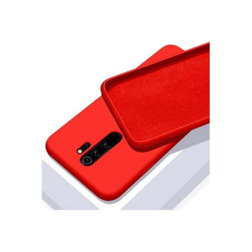 Xiaomi Redmi Note 8 Pro Yumuşak Silikon Kılıf Premium Koyu Kırmızı